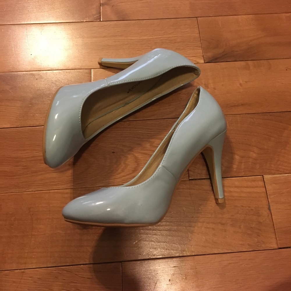 Cute light blue pumps